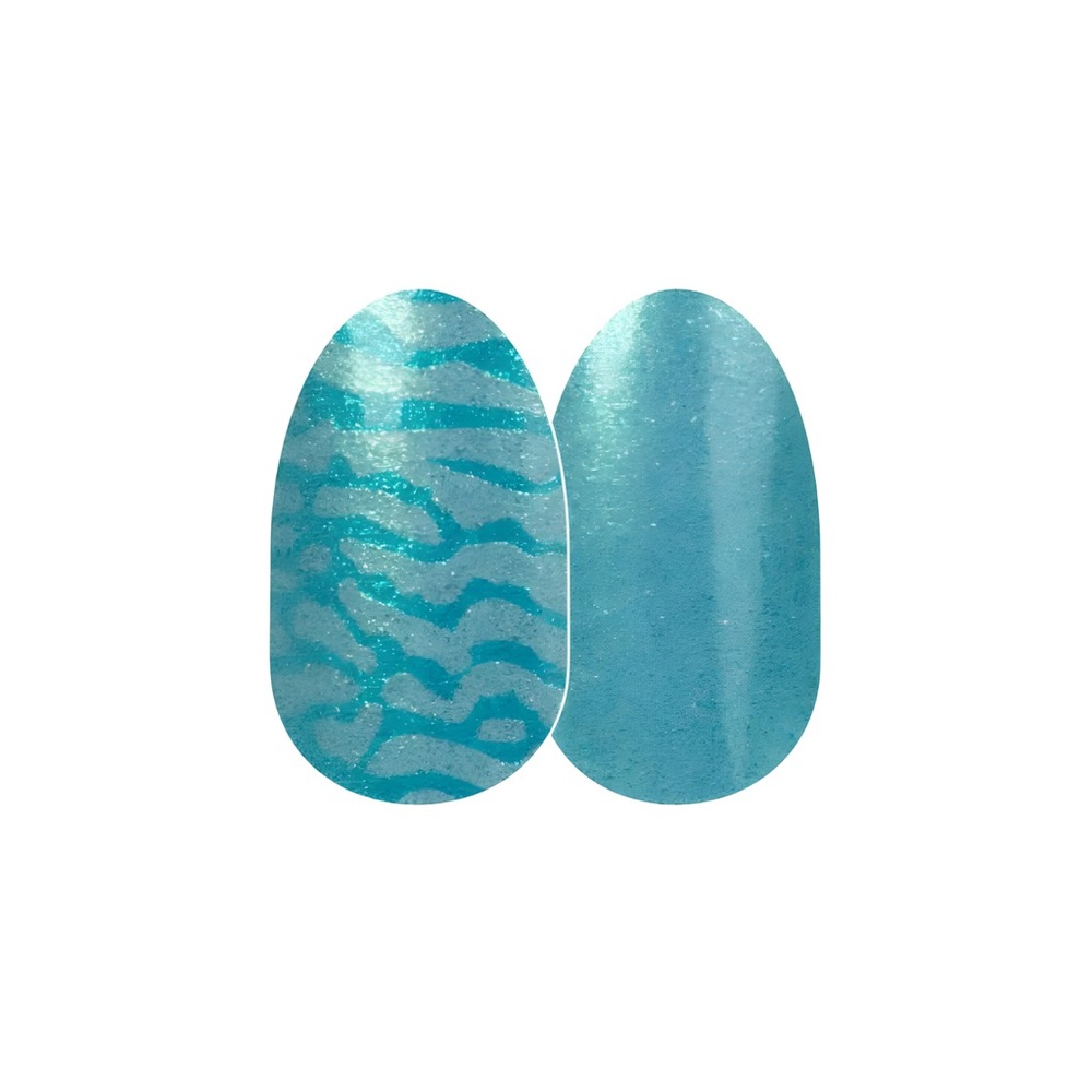 🌷 Color Street LIKE WOAH Turquoise Blue Shimmer Print Duochrome Set